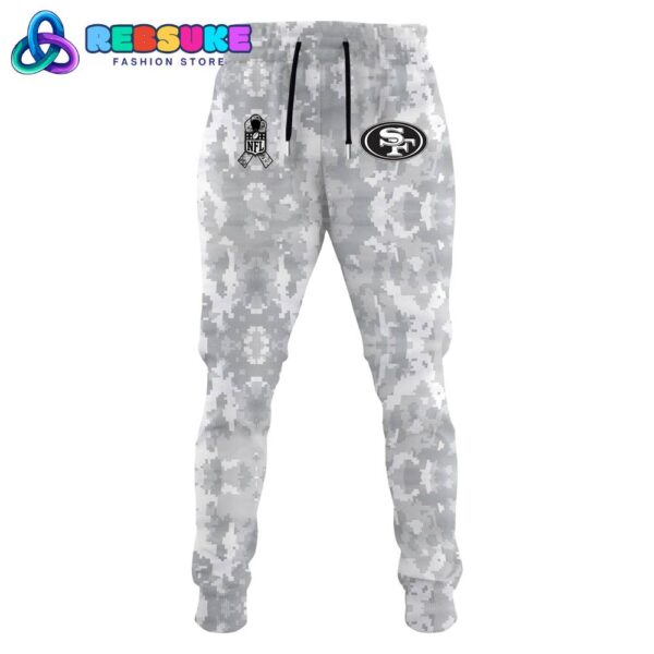 San Francisco 49ers Arctic Camo 2024 Combo Hoodie, Pants, Cap - Image 4