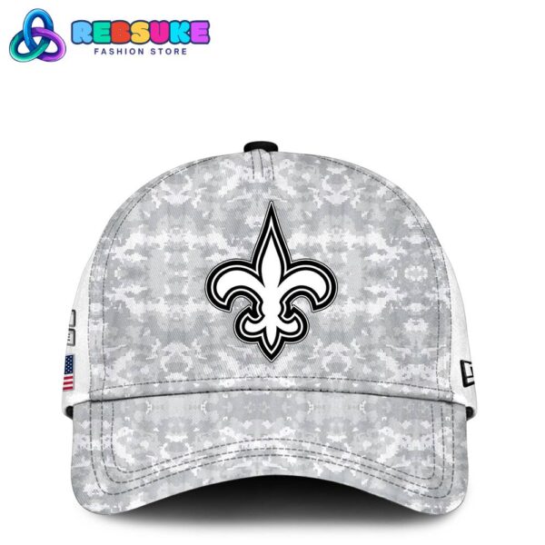 New Orleans Saints Arctic Camo 2024 Combo Hoodie, Pants, Cap - Image 3