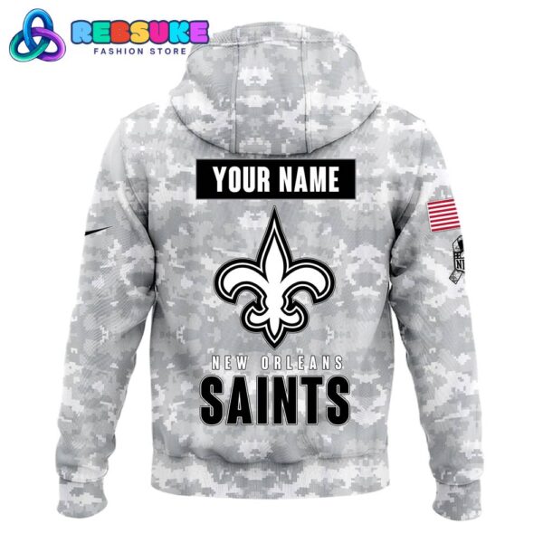 New Orleans Saints Arctic Camo 2024 Combo Hoodie, Pants, Cap - Image 5