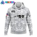 New England Patriots Arctic Camo 2024 Combo Hoodie, Pants, Cap