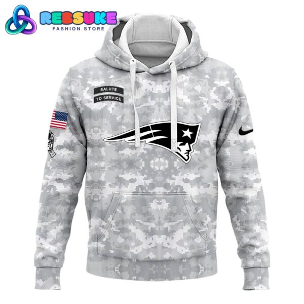 New England Patriots Arctic Camo 2024 Combo Hoodie, Pants, Cap - Image 2