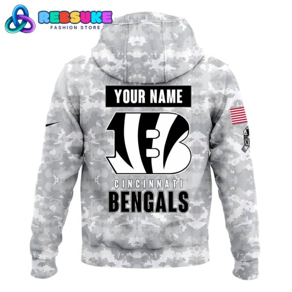 Cincinnati Bengals Arctic Camo 2024 Combo Hoodie, Pants, Cap - Image 5