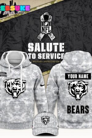 Chicago Bears Arctic Camo 2024 Combo Hoodie, Pants, Cap