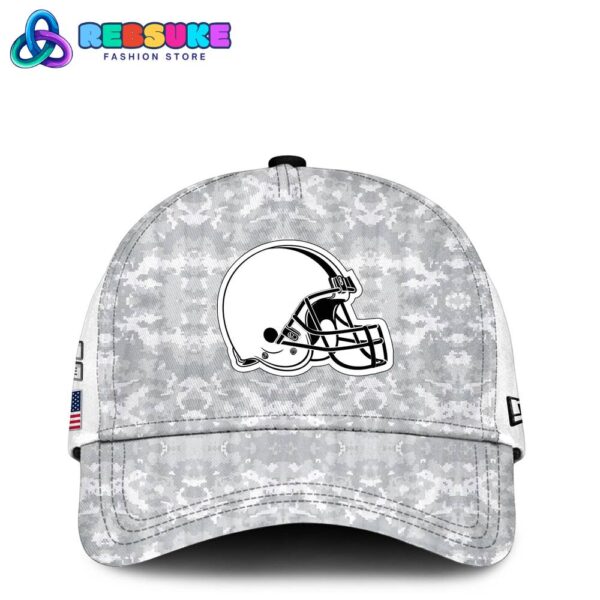 Cleveland Browns Arctic Camo 2024 Combo Hoodie, Pants, Cap - Image 3