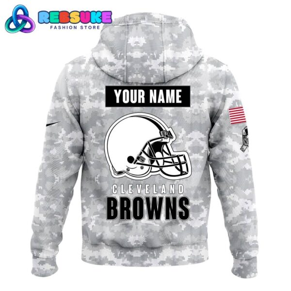 Cleveland Browns Arctic Camo 2024 Combo Hoodie, Pants, Cap - Image 5