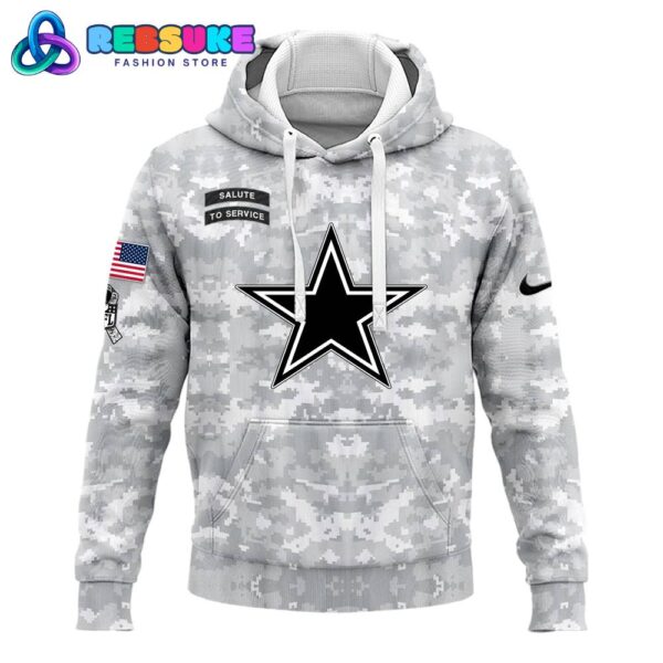 Dallas Cowboys Arctic Camo 2024 Combo Hoodie, Pants, Cap - Image 2