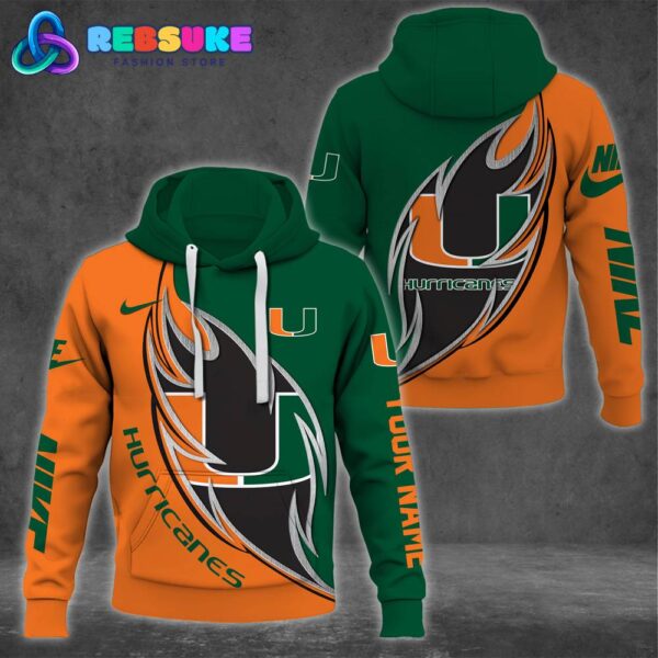 Miami Hurricanes NCAA 2024 Combo Hoodie, Pants - Image 2