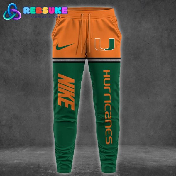 Miami Hurricanes NCAA 2024 Combo Hoodie, Pants - Image 3