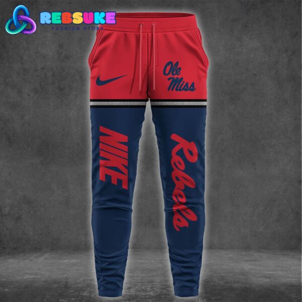 Ole Miss Rebels NCAA 2024 Combo Hoodie, Pants - Image 3