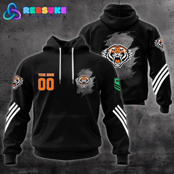 Wests Tigers NRL Customized Combo Hoodie, Pants - Image 2