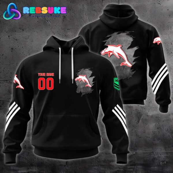 Dolphins NRL Customized Combo Hoodie, Pants - Image 2