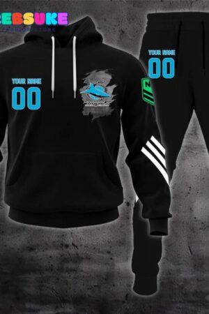 Cronulla-Sutherland Sharks NRL Customized Combo Hoodie, Pants