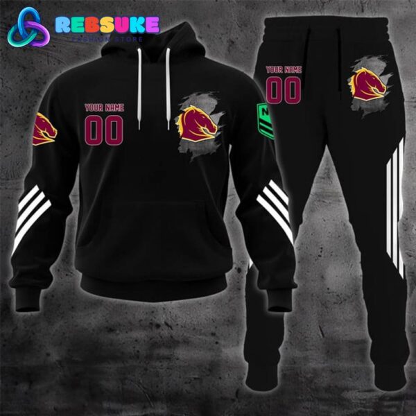 Brisbane Broncos NRL Customized Combo Hoodie, Pants