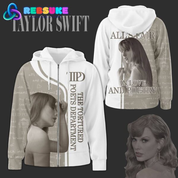 Taylor Swift Alls Fair In Love And Poetry Zip Hoodie