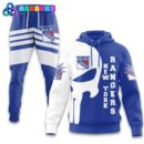 New York Rangers NHL Blue White Combo Hoodie