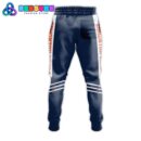 Edmonton Oilers NHL Blue Orange Combo Hoodie