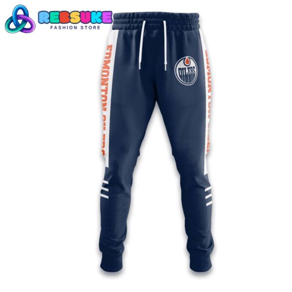 Edmonton Oilers NHL Blue Orange Combo Hoodie - Image 4