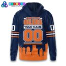 Edmonton Oilers NHL Blue Orange Combo Hoodie