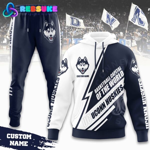 Uconn Huskies Basketball Capital Of The World Combo Hoodie