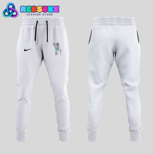Boston Celtics 2024 Basketball Team White Combo Hoodie - Image 2