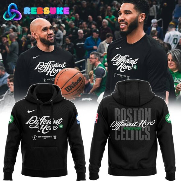 Boston Celtics 2024 Different Here Playoff Combo Hoodie