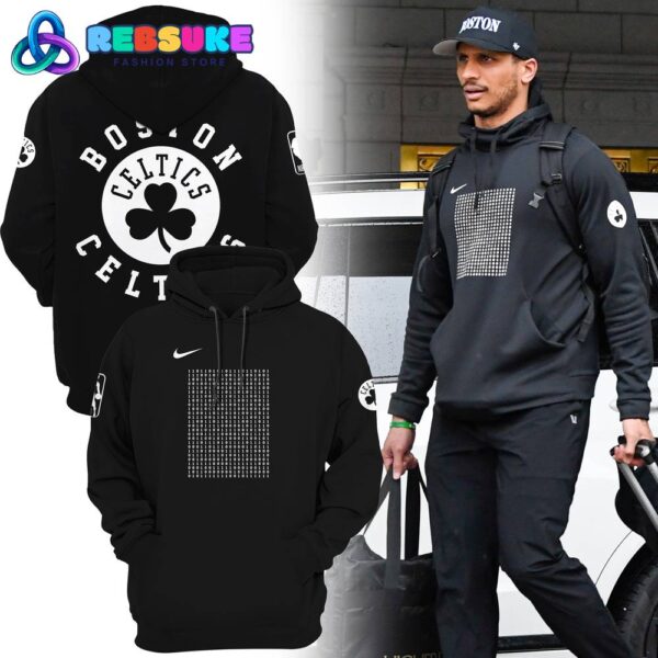 Boston Celtics 2024 Basketball Team Black Combo Hoodie