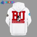 Boston University Hockey NCAA White Combo Hoodie Pants