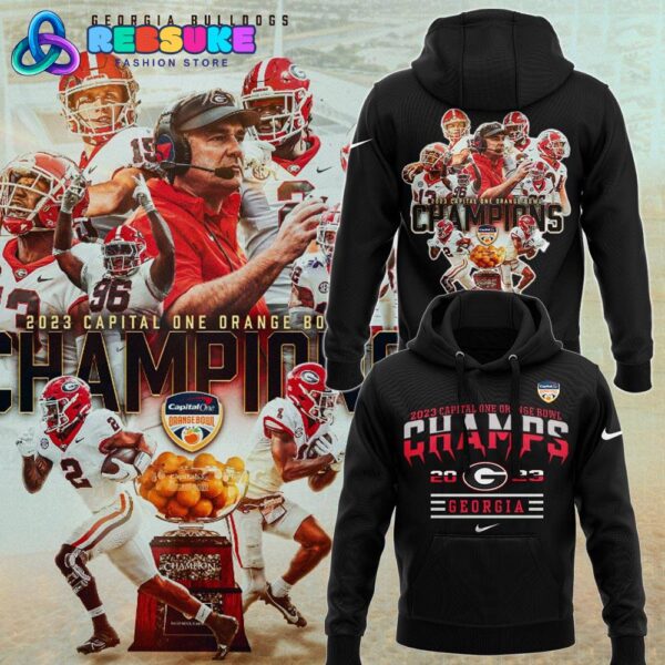 Georgia Bulldogs Championship Team Combo Hoodie, Pants, Cap