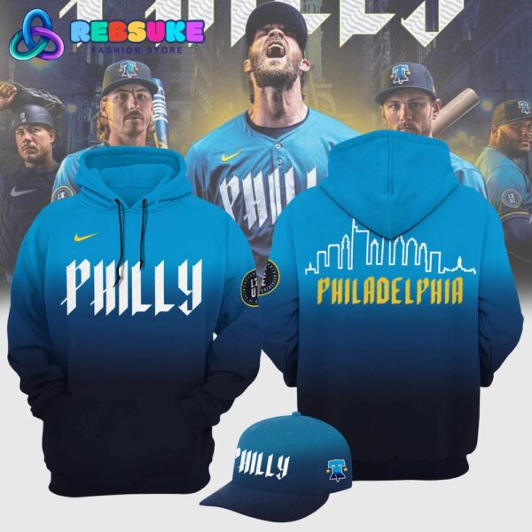 Philadelphia Phillies Blue 2024 City Connect Limited Hoodie Cap