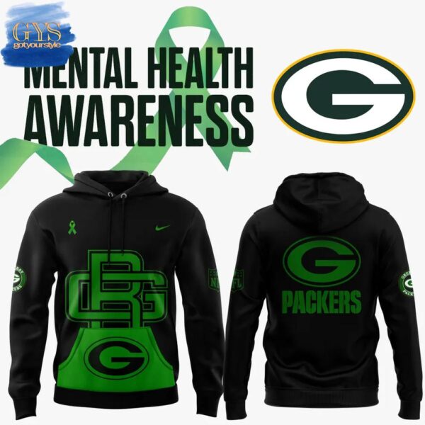 Green Bay Packers NFL Mental Health Awareness Month 2025 Hoodie