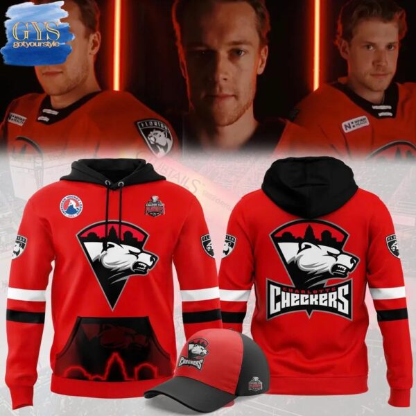 Charlotte Checkers Calder Cup Uniform 2025 Special Red Hoodie T-shirt