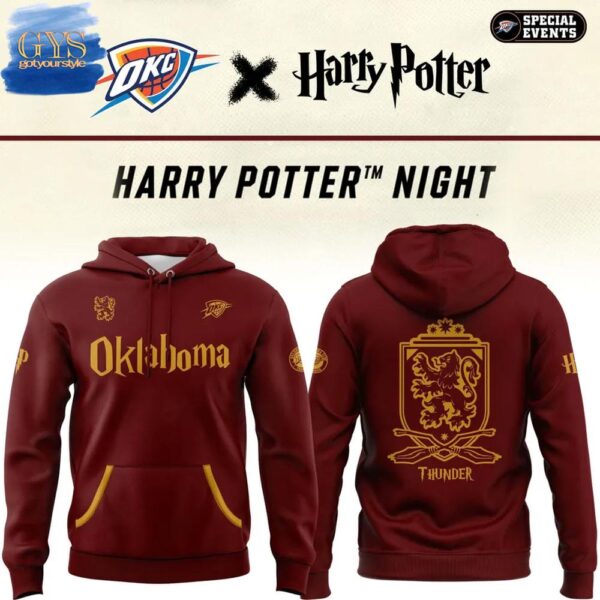 Oklahoma City Thunder Harry Potter Limited Edition Hoodie T-shirt