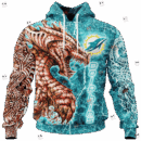 Dolphins FL Dragon Outrage Limited Edition Hoodie T-shirt Sweatshirt All Merchandise
