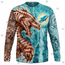Dolphins FL Dragon Outrage Limited Edition Hoodie T-shirt Sweatshirt All Merchandise