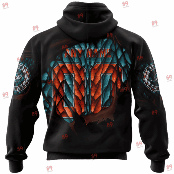 Dolphins Dragon Eye Limited Edition Hoodie T-shirt Sweatshirt All Merchandise - Image 2