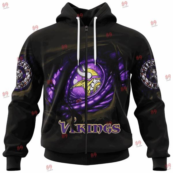 Vikings Dragon Eye Limited Edition Hoodie T-shirt Sweatshirt All Merchandise - Image 3