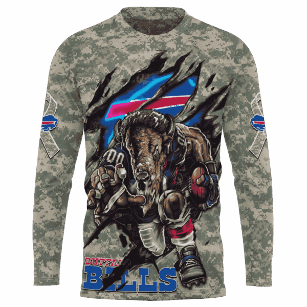 Bills Camo Mascot Limited Edition Hoodie T-shirt Sweatshirt All Merchandise - Image 7