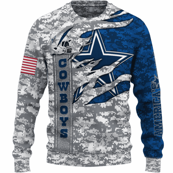 Cowboys Camo US Limited Edition Hoodie T-shirt Sweatshirt All Merchandise - Image 2