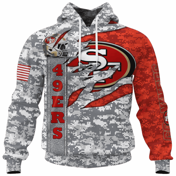 49ers Camo US Limited Edition Hoodie T-shirt Sweatshirt All Merchandise