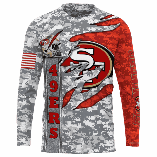 49ers Camo US Limited Edition Hoodie T-shirt Sweatshirt All Merchandise - Image 7