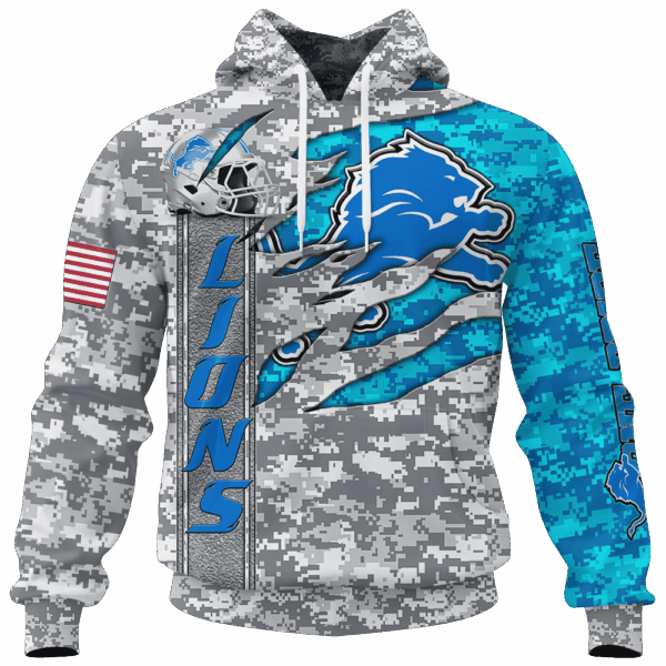 Lions Camo US Limited Edition Hoodie T-shirt Sweatshirt All Merchandise