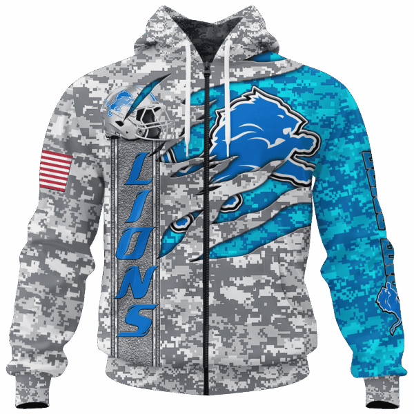 Lions Camo US Limited Edition Hoodie T-shirt Sweatshirt All Merchandise - Image 4