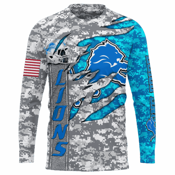 Lions Camo US Limited Edition Hoodie T-shirt Sweatshirt All Merchandise - Image 7