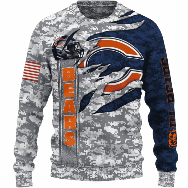 Bears Camo US Limited Edition Hoodie T-shirt Sweatshirt All Merchandise - Image 2