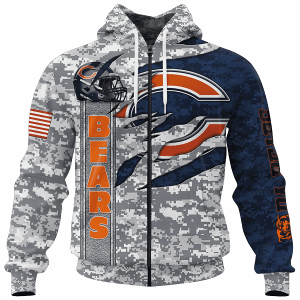 Bears Camo US Limited Edition Hoodie T-shirt Sweatshirt All Merchandise - Image 4