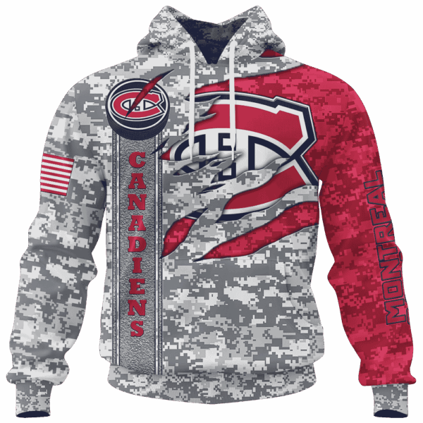 Canadiens Camo Style Limited Edition Hoodie T-shirt Sweatshirt All Merchandise