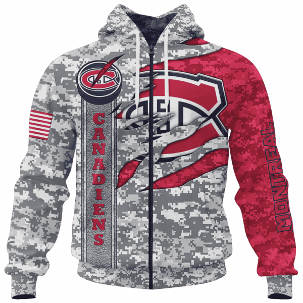 Canadiens Camo Style Limited Edition Hoodie T-shirt Sweatshirt All Merchandise - Image 4