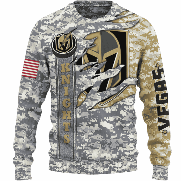 Knights Camo Style Limited Edition Hoodie T-shirt Sweatshirt All Merchandise - Image 2