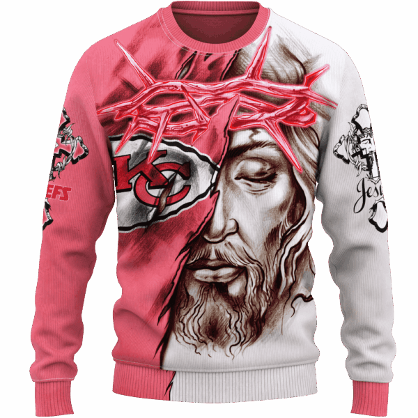 Chiefs Jesus Limited Edition Hoodie T-shirt Sweatshirt All Merchandise - Image 2