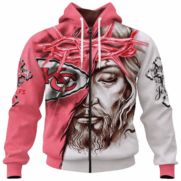 Chiefs Jesus Limited Edition Hoodie T-shirt Sweatshirt All Merchandise - Image 4